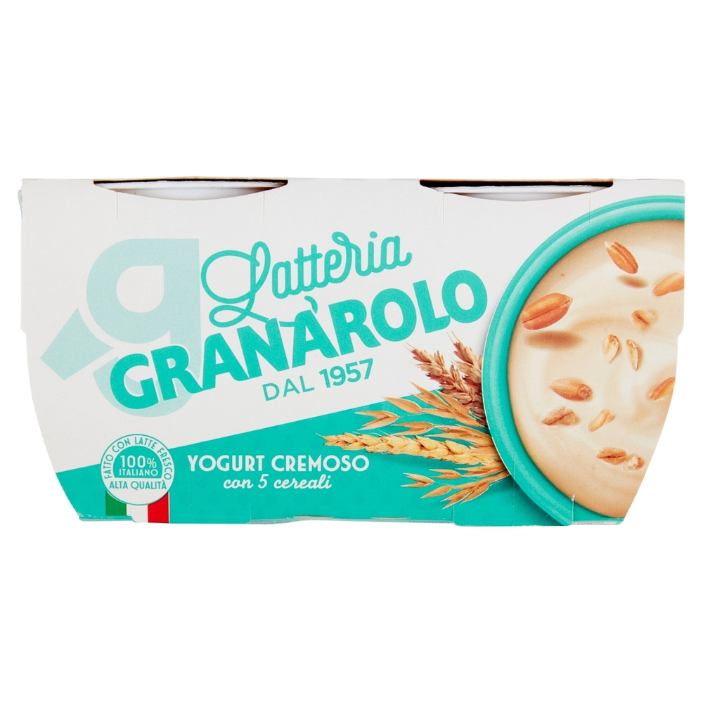 Yogurt Cremoso con 5 Cereali, 2x125 g